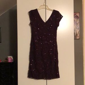 Lacey purple cocktail dress